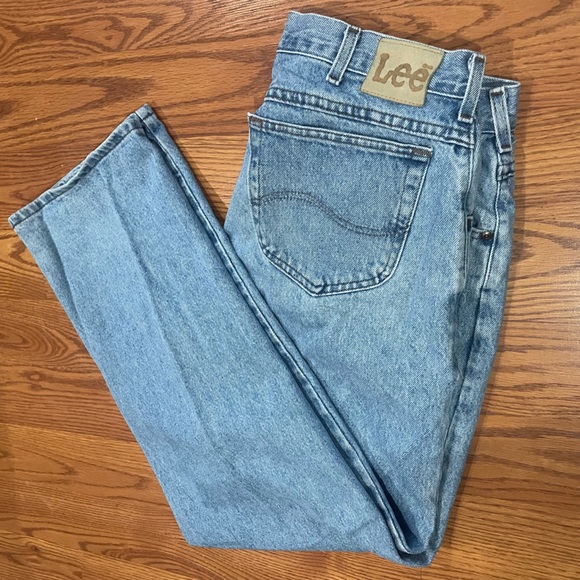 Vintage 1990's Lee Acid Wash Jeans 36 x 32 / Vintage Lee Denim / Vintage Pants - Picture 1 of 15
